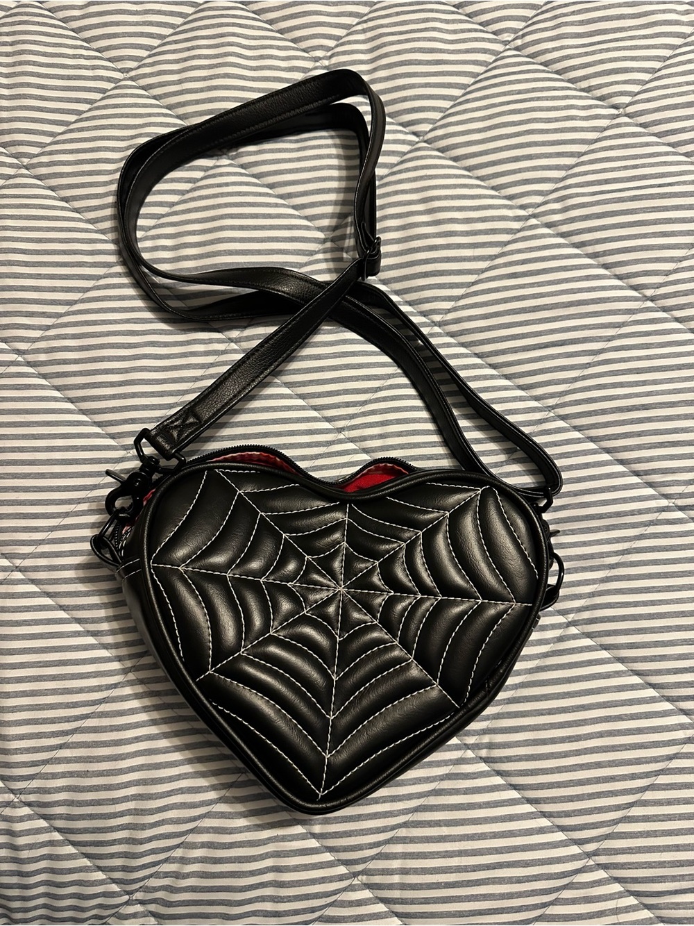 Discontinued Love Pain and Stitches Small Spider Web Crossbody